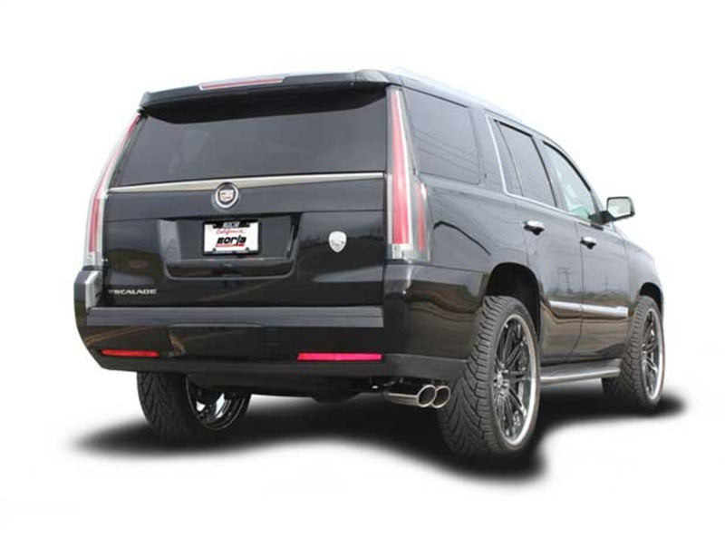 Borla 15-16 Cadillac Escalade ESV 6.2L Auto Trans Dual Round Rolled Truck Side Exit Catback Exhaust - DTX Performance