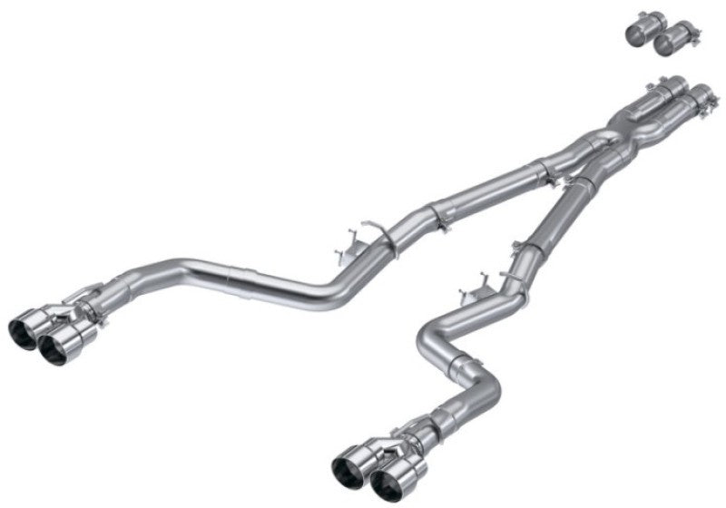 MBRP 15-Up Challenger 5.7L /  17-Up 6.2L/6.4L 3in Race Series Cat-Back w/ Quad Tips AS Exhaust - DTX Performance