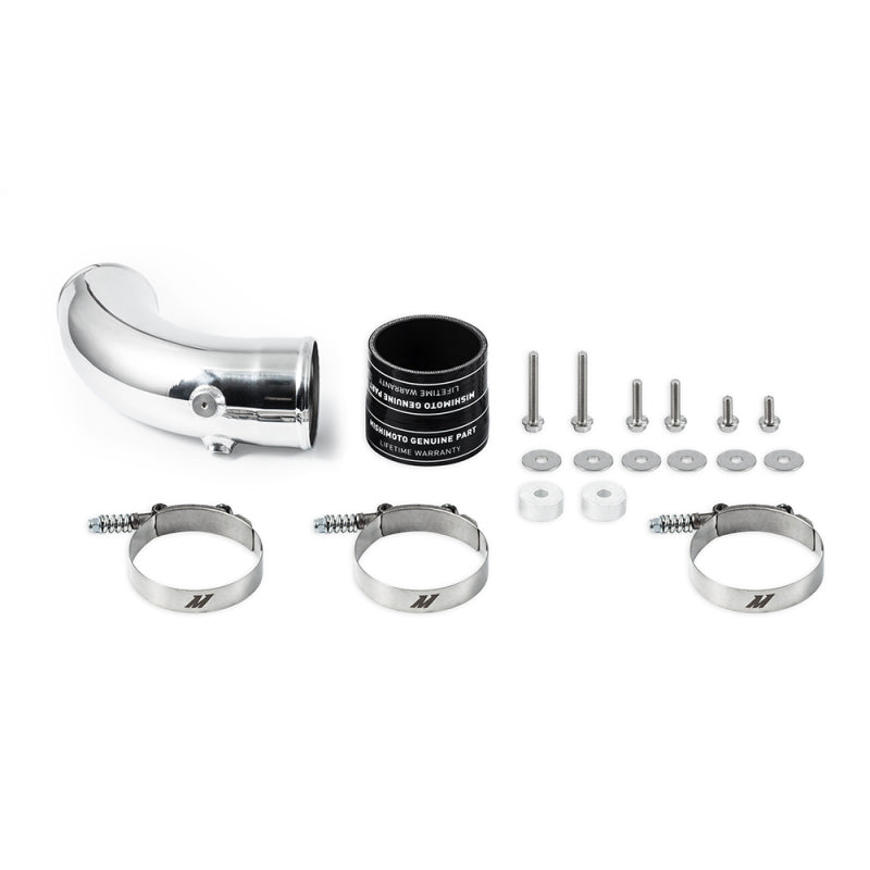 Mishimoto 17-19 GM L5P Duramax Intercooler Kit - Silver w/ Polished Pipes - DTX Performance