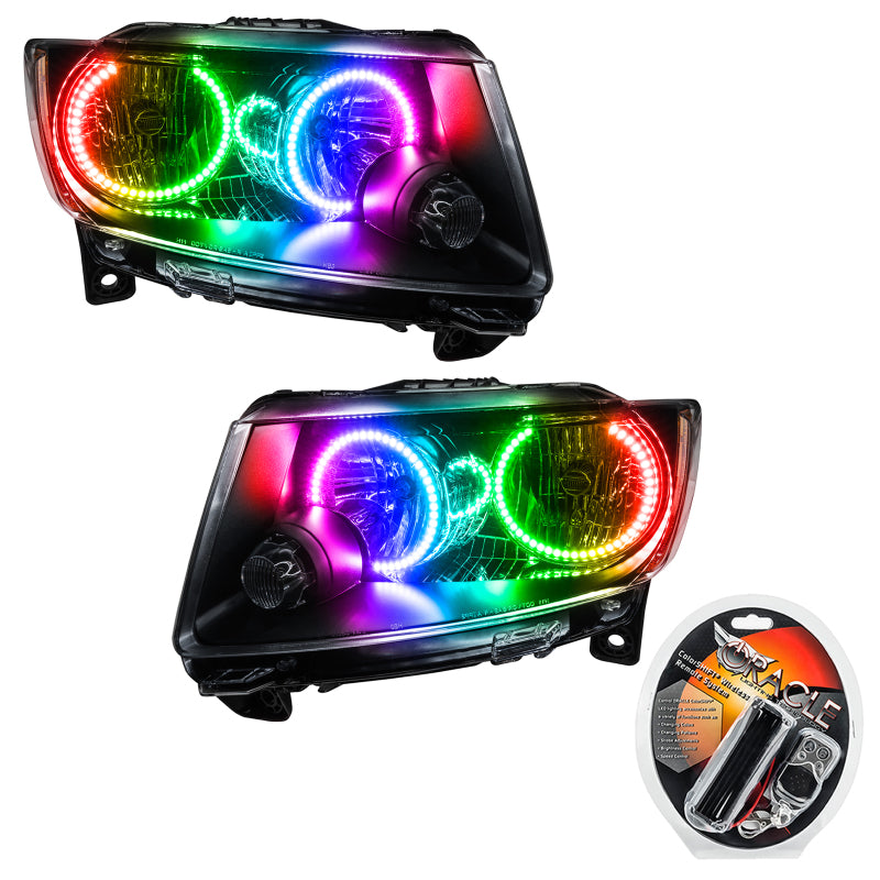 Oracle 11-13 Jeep Grand Cherokee SMD HL (Non-HID) - Chrome - ColorSHIFT - DTX Performance