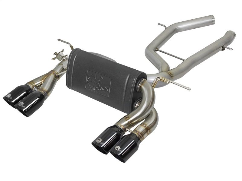 aFe MACH Force-Xp 2-1/2in SS Axle Back Exhaust w/Black Tips 15+ BMW M3/M4 (F80/F82) L6 3.0L (tt) S55 - DTX Performance