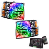 Oracle 07-13 Chevrolet Silverado SMD HL - Square Style - ColorSHIFT w/ 2.0 Controller