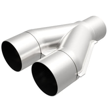 Load image into Gallery viewer, MagnaFlow Universal Trans Y-Pipe All SS 4inch (Dual) 3.5inch (Single) x 13inch (Overall) - DTX Performance