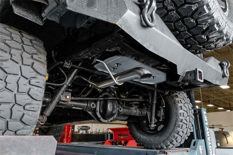 Corsa 12-18 Jeep Wrangler JKU 3.6L Sport 2.75in Cat-Back Exhaust w/ Turn Down Tip - DTX Performance