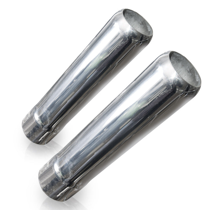 Stainless Works Pencil Cut Exhaust Tips 2in Body 2in ID Inlet - DTX Performance