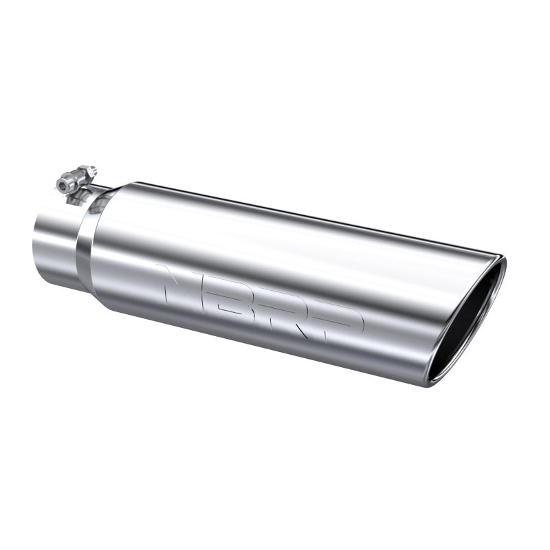 MBRP Universal 5in OD Angled Rolled End 4in Inlet 18in Lgth T304 Exhaust Tip - DTX Performance