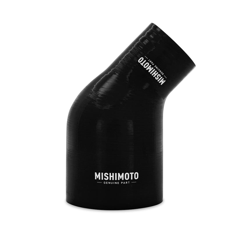 Mishimoto Silicone Reducer Coupler 45 Degree 2.5in to 4in - Black - DTX Performance