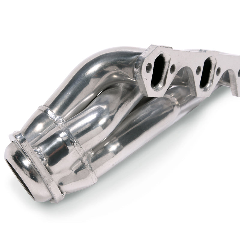 BBK 79-93 Mustang 351 Swap Shorty Unequal Length Exhaust Headers - 1-5/8 Silver Ceramic - DTX Performance