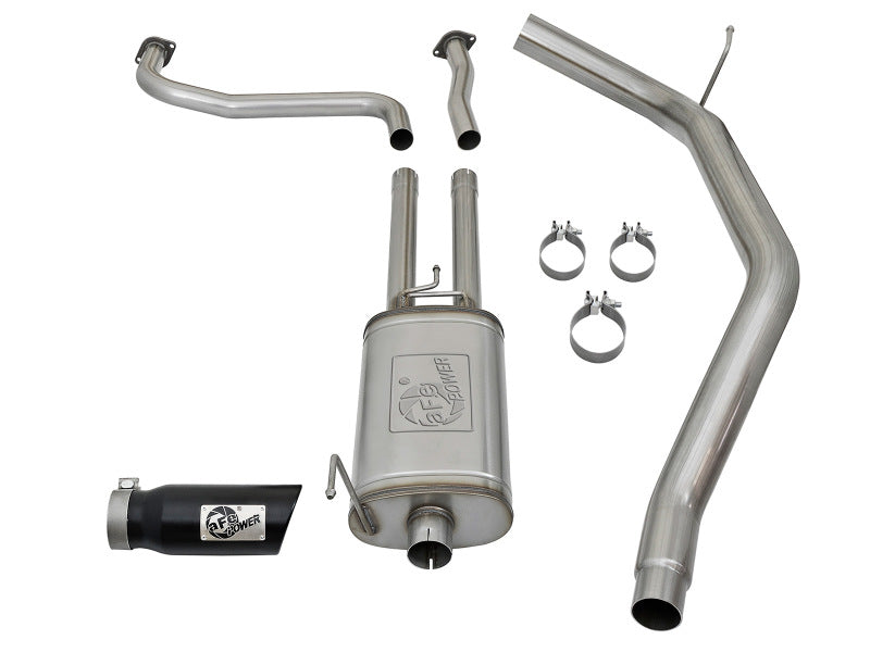 aFe MACHForce XP 2.5in Cat-Back Exhaust System w/ Black Tip Nissan Frontier 17-19 V8-5.6L - DTX Performance