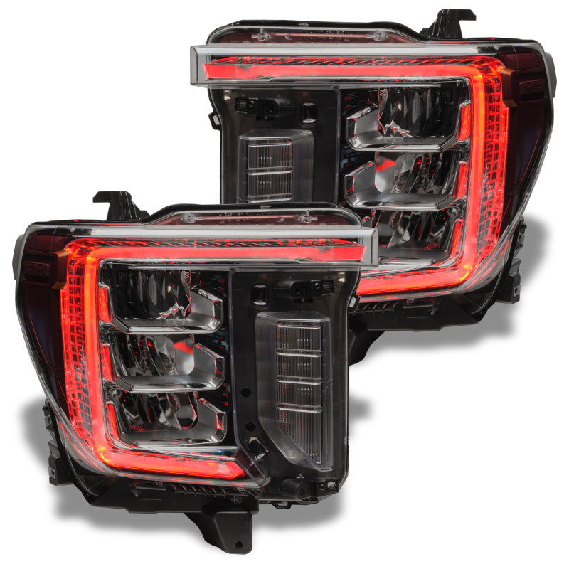 Oracle 20-21 GMC Sierra 2500 HD RGB+W Headlight DRL Upgrade Kit - ColorSHIFT w/ Simple Controller - DTX Performance