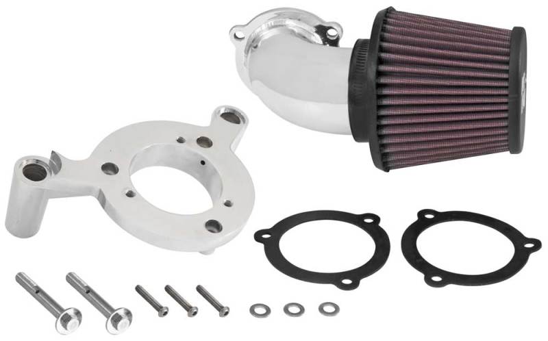 K&N 01-15 Harley-Davidson Touring 96 / 103 / 08-15 Bright Aircharger Performance Intake - DTX Performance