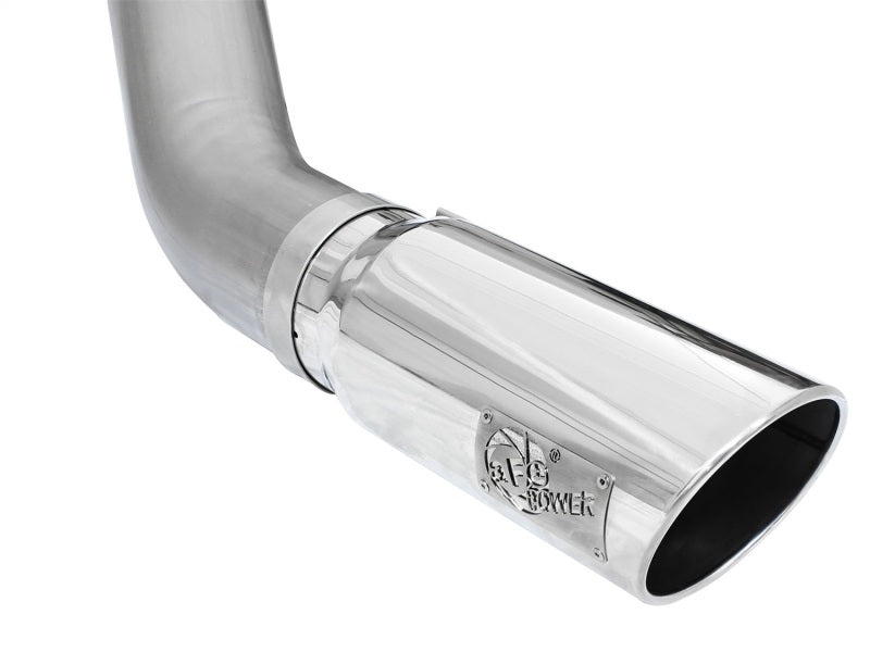 aFe MACHForce XP Exhaust Large Bore 5in DPF-Back Alu. 13-15 Dodge Trucks L6-6.7L (td) *Polish Tip - DTX Performance