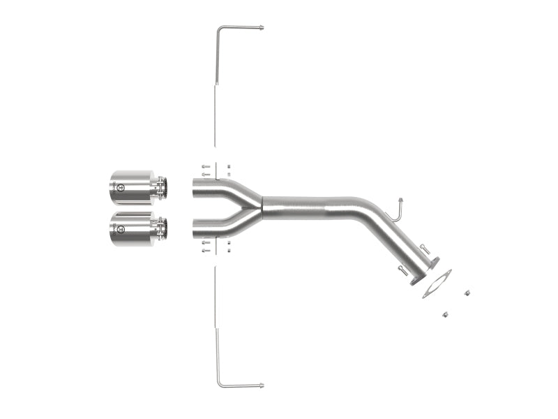 aFe Takeda 3in-2.5in 304 SS Axle-Back Exhaust w/Polished Tip 19-20 Hyundai Veloster I4-1.6L(t) - DTX Performance