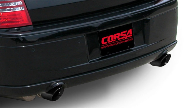 Corsa 05-10 Dodge Charger SRT-8 6.1L V8 Black Xtreme Cat-Back Exhaust - DTX Performance