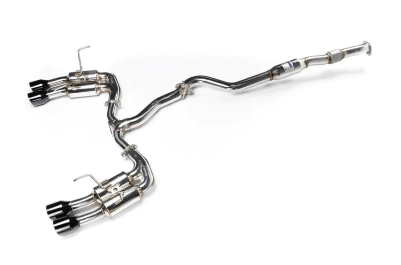 Invidia 2022+ Subaru WRX Gemini Single Layer Quad Black Tip Cat-Back Exhaust - DTX Performance