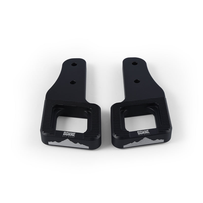 Mishimoto 2017+ Ford Raptor / 2009+ Ford F150 Borne Off-Road Billet Tow Hooks - Black - DTX Performance