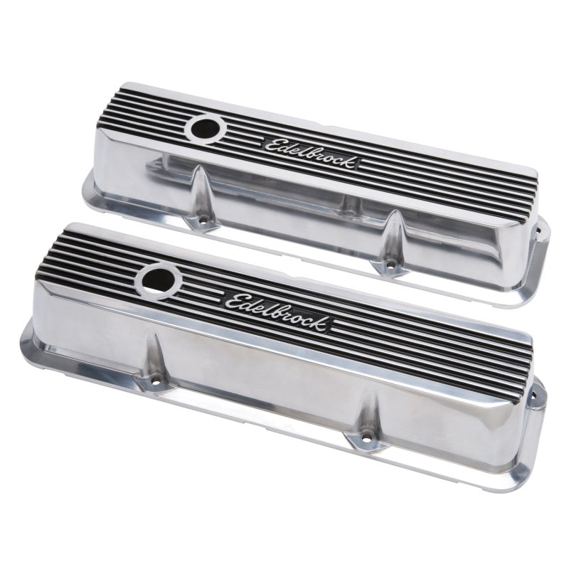 Edelbrock Valve Covers Elite II Ford FE 1958-76 Polished - DTX Performance