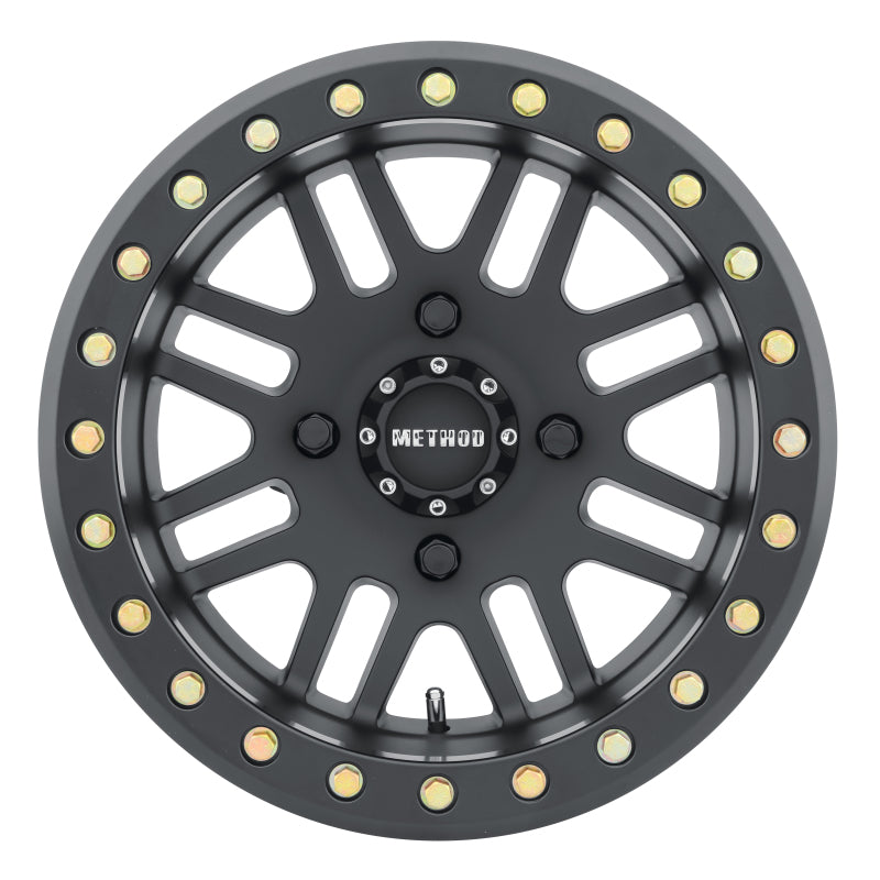 Method MR406 UTV Beadlock 15x10 / 5+5/0mm Offset / 4x136 / 106mm CB Matte Black Wheel - DTX Performance