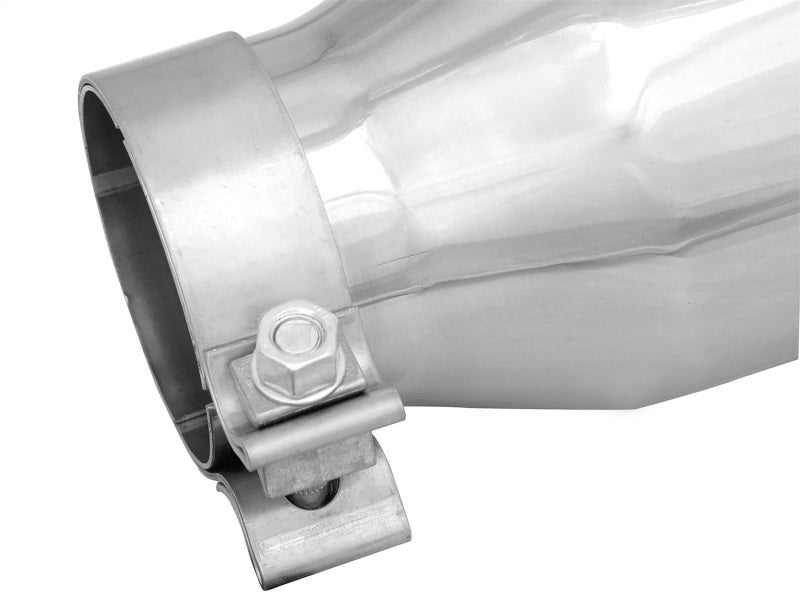 aFe MACH Force-Xp 3in Inlet x 4-1/2in Outlet x 9in Length 304 Stainless Steel Exhaust Tip - DTX Performance