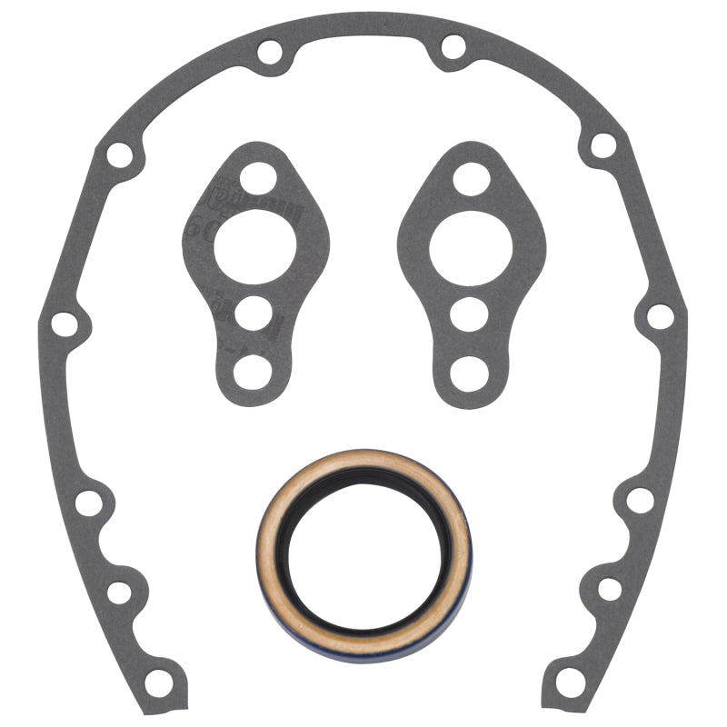 Edelbrock SBC Timing Cover Gasket And Oil Seal Kit - DTX Performance