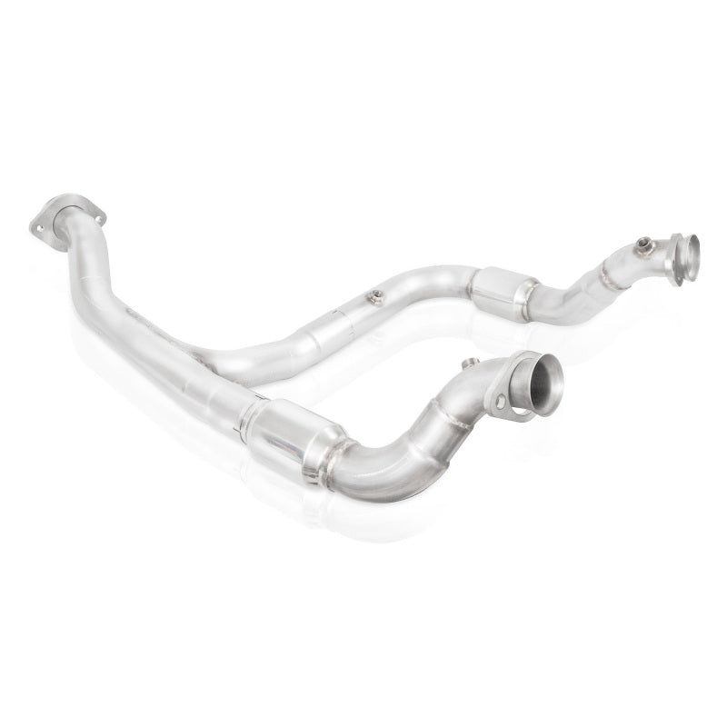 Stainless Works 15-18 F-150 3.5L Downpipe 3in High-Flow Cats Y-Pipe Factory Connection - DTX Performance