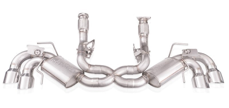 Stainless Works 20-21 Chevrolet Corvette C8 6.2L Legend Cat-Back Exhaust w/ Polished Tips - DTX Performance