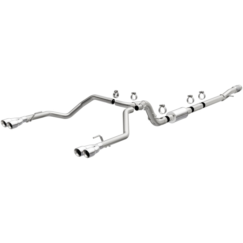 MagnaFlow 2019 Chevrolet Silverado 1500 Quad Exit Polished Stainless Cat-Back Exhaust - DTX Performance