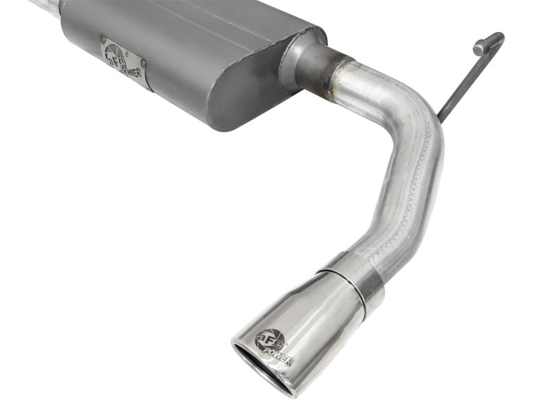 aFe Scorpion 2-1/2in Alum Steel Axle-Back Exhaust w/Polished Tip 07-18 Jeep Wrangler JK V6-3.6/3.8L - DTX Performance