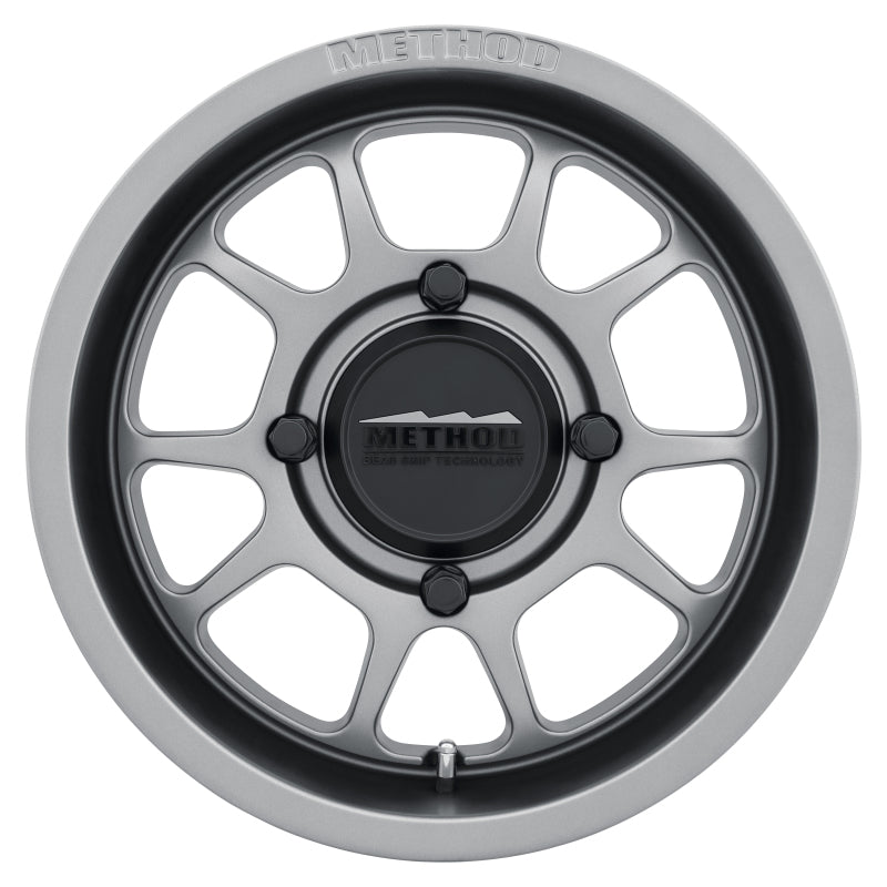 Method MR409 Bead Grip 15x7 / 5+2/38mm Offset / 4x136 / 106.25mm CB Steel Grey Wheel - DTX Performance