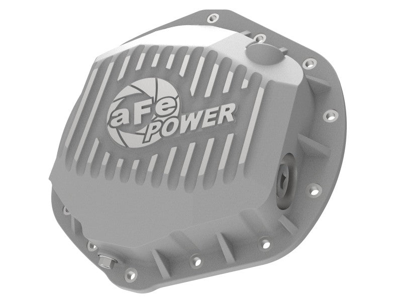 aFe Street Series Rear Differential Cover Raw w/ Machined Fins 01-18 GM Diesel Trucks V8-6.6L (td) - DTX Performance