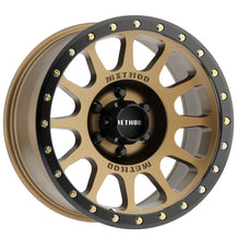 Load image into Gallery viewer, Method MR305 NV 18x9 -12mm Offset 6x5.5 108mm CB Method Bronze/Black Street Loc Wheel - DTX Performance