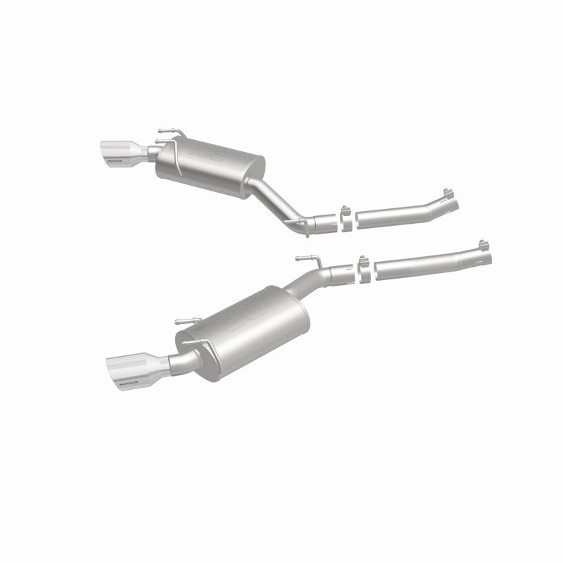 MagnaFlow Axle-Back Stainless Dual Split 4in Polished Tips 10-15 Chevrolet Camaro Convert. 3.6L V6 - DTX Performance