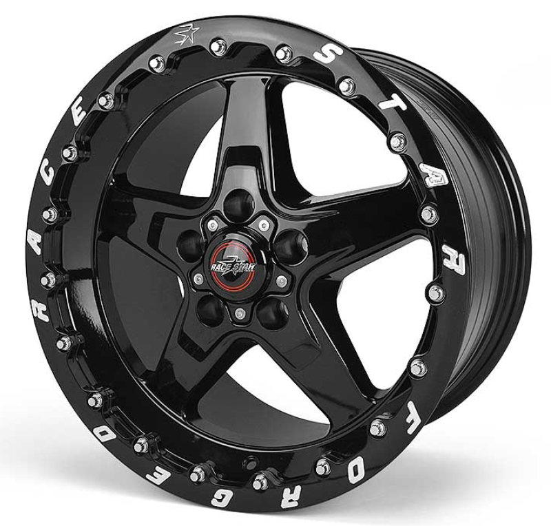 Race Star 92 Drag Star Bracket Racer 17x10.5 5x4.50BC 7.6BS Gloss Black Wheel - Single Bead Lock - DTX Performance