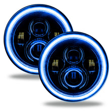 Load image into Gallery viewer, Oracle 7in High Powered LED Headlights - Black Bezel - Blue - DTX Performance