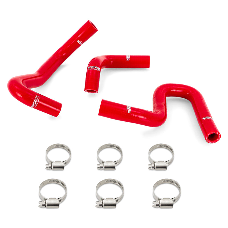 Mishimoto 96-02 4Runner 3.4L Silicone Heater Hose Kit (w/o Rear Heater) Red - DTX Performance