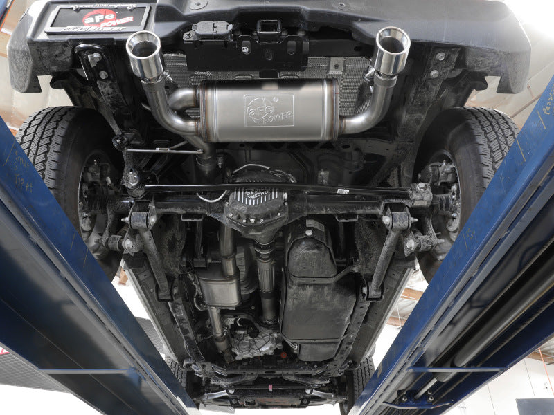 aFe 2021+ Ford Bronco L4-2.3L (t) / V6-2.7L (tt) Vulcan 3in. to 2.5in. SS Cat-Back - Polished - DTX Performance