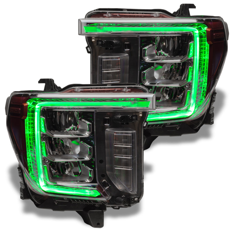 Oracle 20-21 GMC Sierra 2500/3500 HD RGB+W Headlight DRL Upgrade Kit - ColorSHIFT 2 - DTX Performance