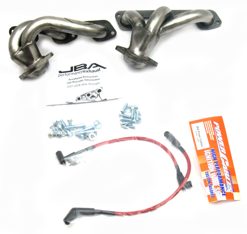 JBA 07-11 Jeep 3.8L V6 1-1/2in Primary Raw 409SS Cat4Ward Header - DTX Performance