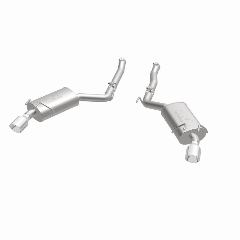 MagnaFlow Axle-Back Stainless Dual Split 4in Polished Tips 10-15 Chevrolet Camaro Convert. 3.6L V6 - DTX Performance