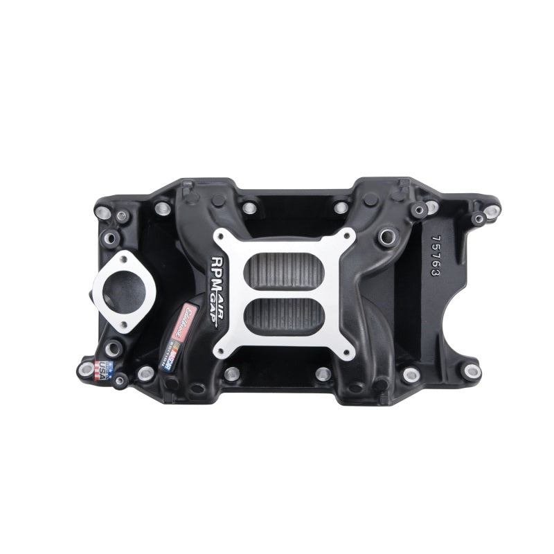 Edelbrock Intake Manifold RPM Air-Gap Small-Block Chrysler 340-360 Black - DTX Performance