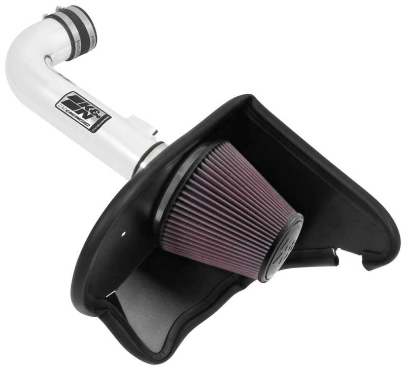 K&N 16-17 Chevy Camaro 3.6L Silver Typhoon Short Ram Intake - DTX Performance