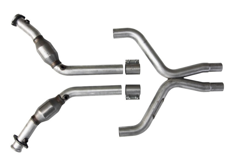 BBK 11-14 Mustang 3.7 V6 High Flow X Pipe With Catalytic Converters - 2-1/2 - DTX Performance