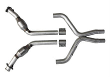 Load image into Gallery viewer, BBK 11-14 Mustang 3.7 V6 High Flow X Pipe With Catalytic Converters - 2-1/2 - DTX Performance