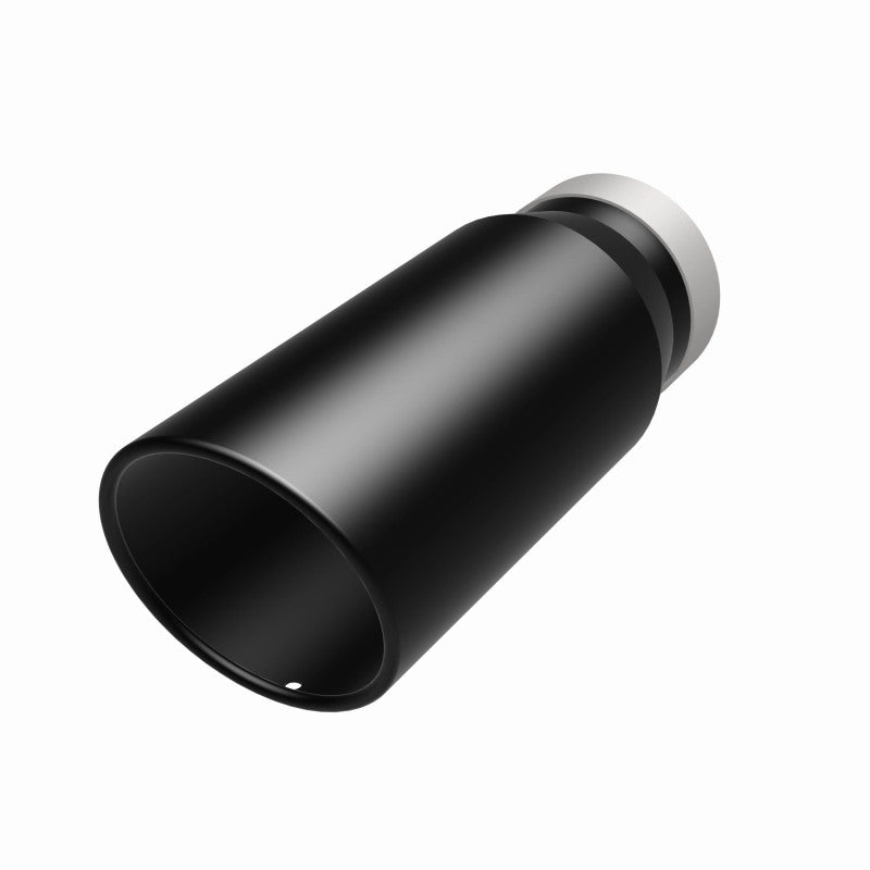 MagnaFlow Tip Stainless Black Coated Single Wall Round Single Outlet 5in Dia 4in Inlet 13in L - DTX Performance