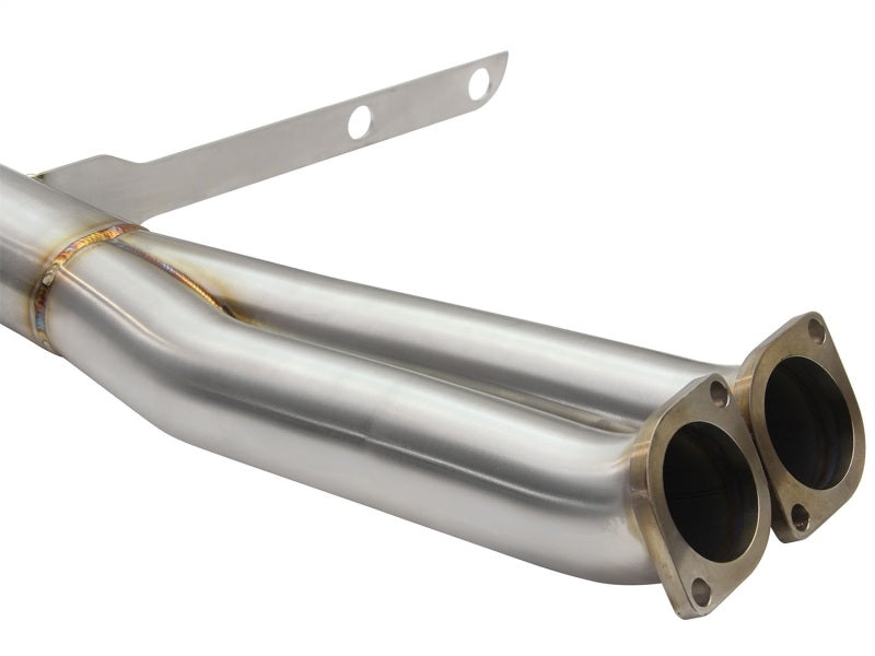 aFe MACHForce XP SS-304 Black Tip 3.0in-2.5in Dia Cat Back Exhaust 11-13 BMW 335i (E90/E92) 3.0L - DTX Performance