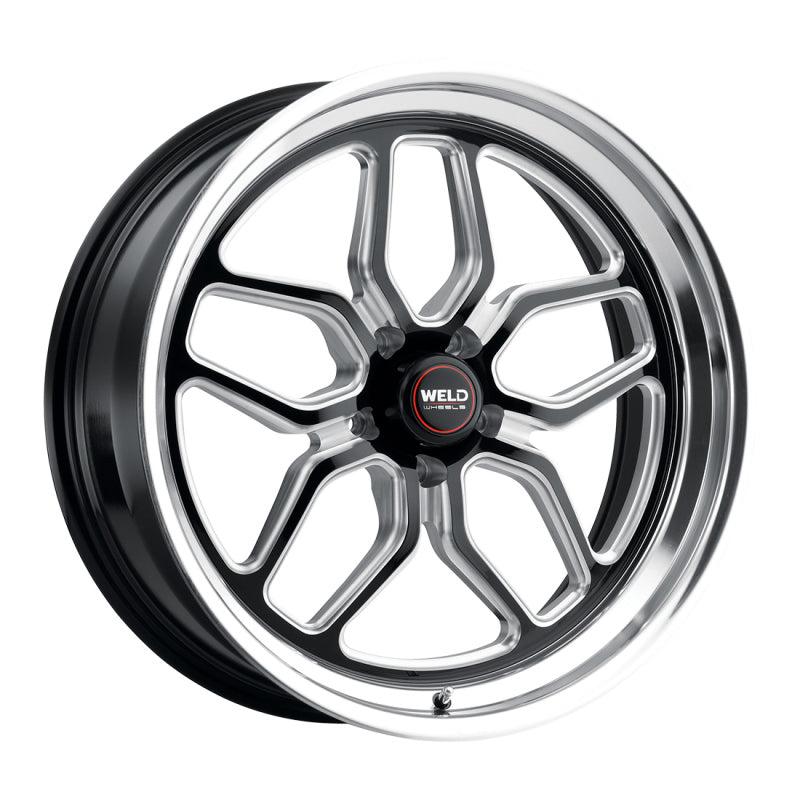 Weld S107 22X9 Laguna 5X115 ET20 BS5.75 Gloss Black MIL Dia 71.5 - DTX Performance