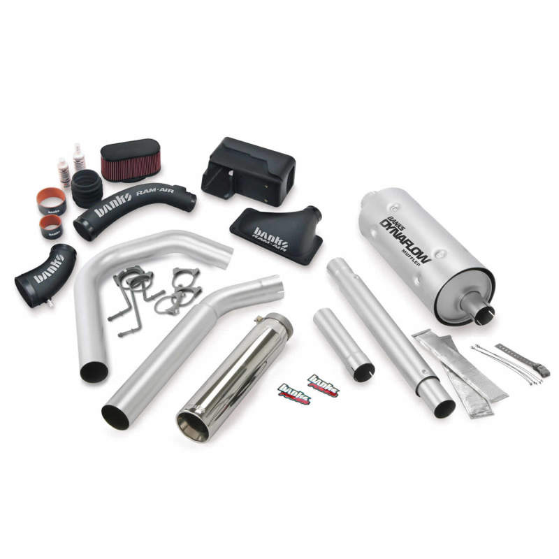 Banks Power 16-17 Ford 6.8L MH-A Stinger Bundle - SS Single Exhaust Left Exit w/ Chrome Tip - DTX Performance