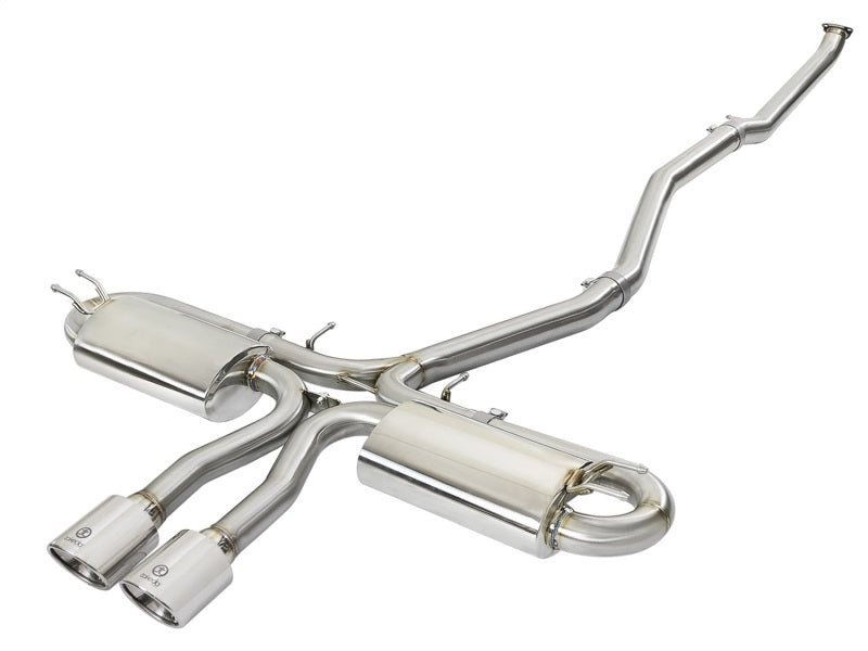 aFe Takeda 3in 304 SS Cat-Back Exhaust System w/Polished Tips 2017+ Honda Civic Si (4dr) I4 1.5L (t) - DTX Performance