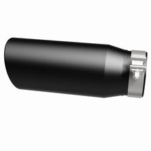 Load image into Gallery viewer, MagnaFlow Tip Stainless Black Coated Single Double Round Single Outlet 5in Dia 4in Inlet 13in L - DTX Performance