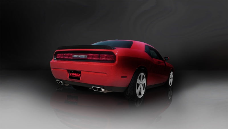 Corsa 09-10 Dodge Challenger R/T 5.7L V8 Auto Polished Xtreme Cat-Back Exhaust - DTX Performance